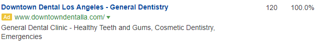 Downtown Dental LA AD