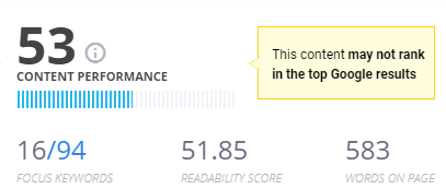 West Coast Dental Content Score