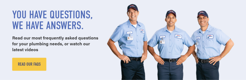 FAQ section of a website