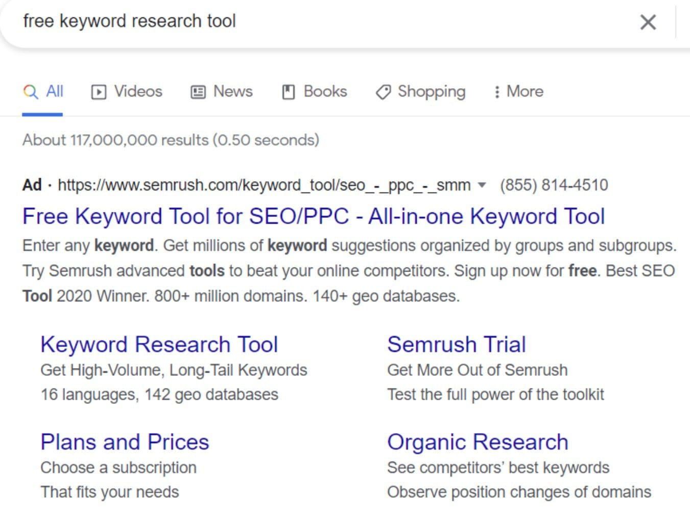 Google search results for 